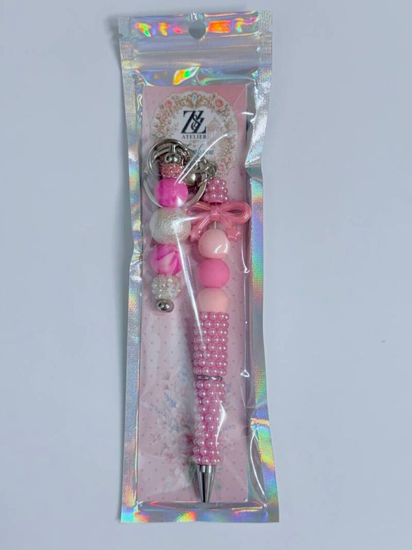 🎀 Blush Darling Pen with Keychain