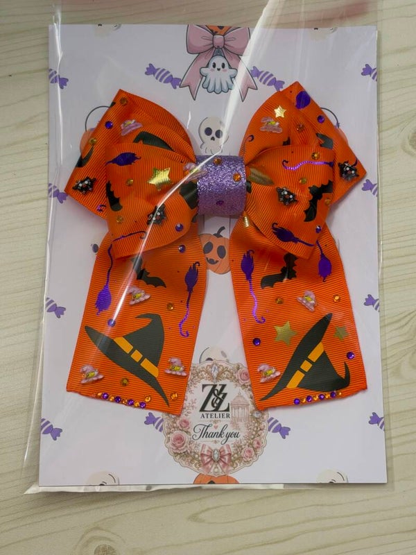 🎃 Witchy Halloween Bow