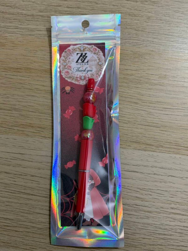 ❤️ Red Rose Beadable Pen | Z&Z Atelier