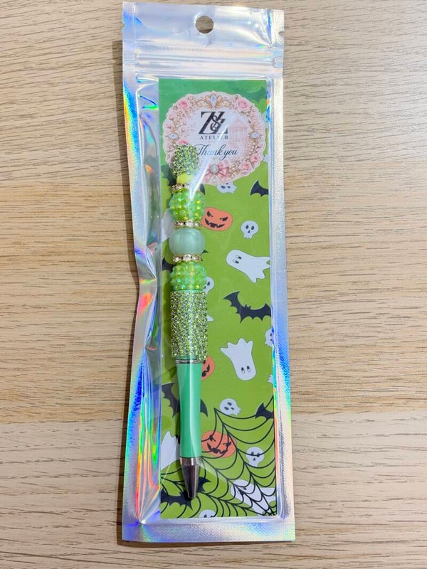 💚 Mint Green Rhinestone Beadable Pen | Z&Z Atelier