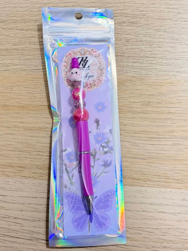 💜 Pink Cloud Beadable Pen | Z&Z Atelier