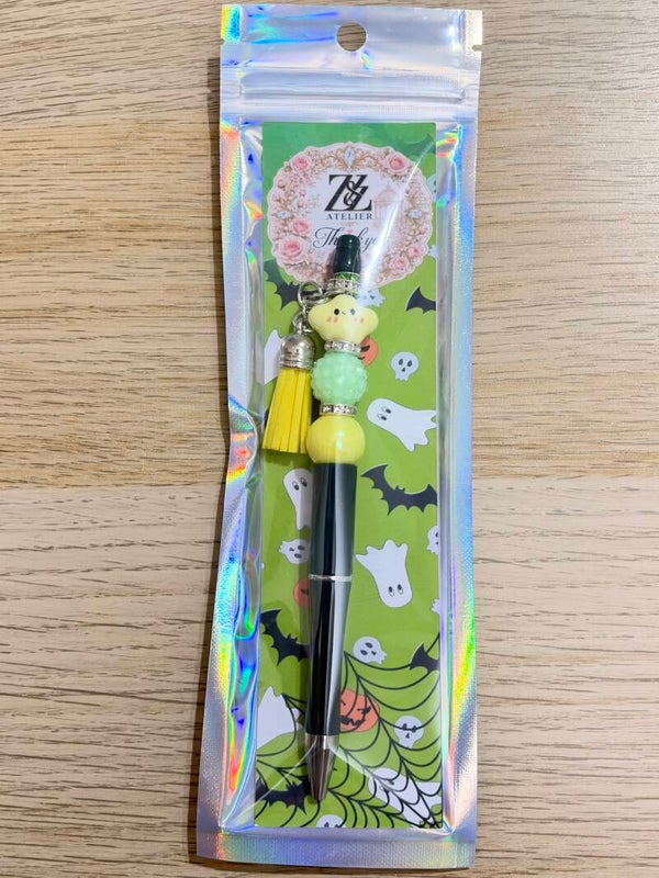 🖊️ Black & Mint Green Beadable Pen – Z&Z Atelier