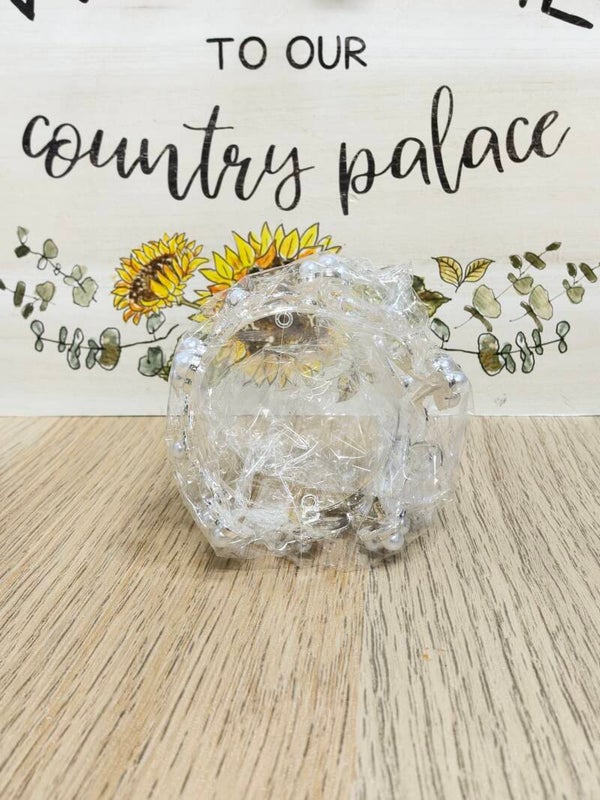 Medium Pearl & Rhinestone Crown for Eternal Flower Bouquets 👑✨