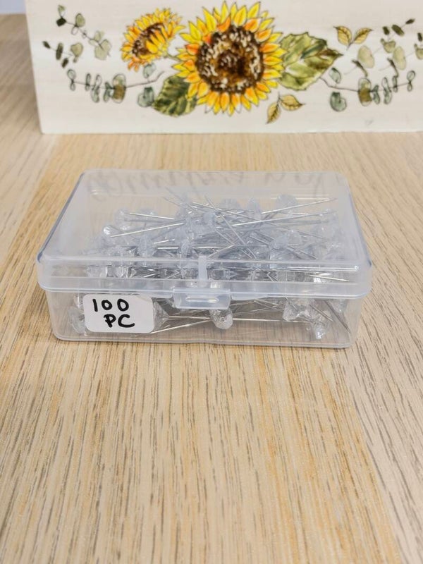 Large Crystal Pins for Eternal Flower Bouquets – 100 Pieces