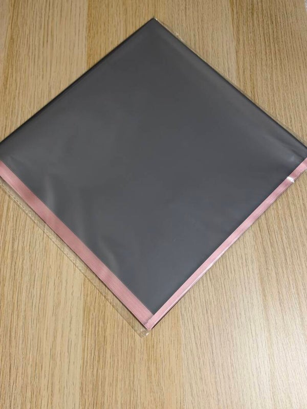 🩶 Dark Gray Flower Wrapping Paper