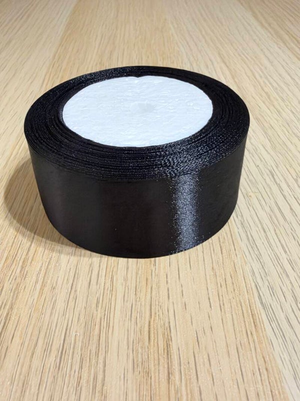 🖤 Black Satin Ribbon
