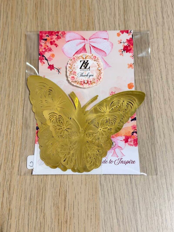 Gold Butterflies – 10 Pieces 🦋