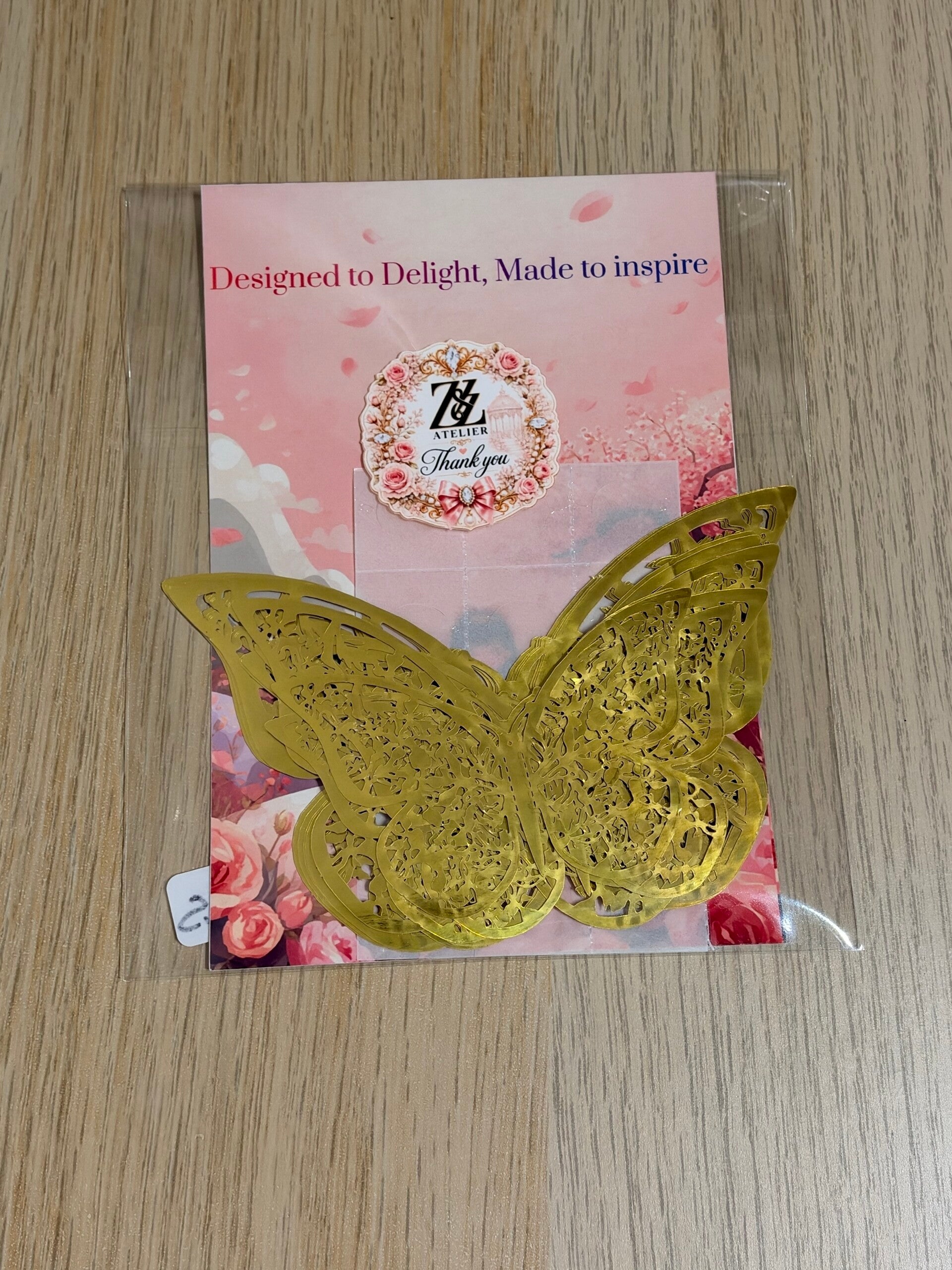Gold Butterflies – 10 Pieces 🦋