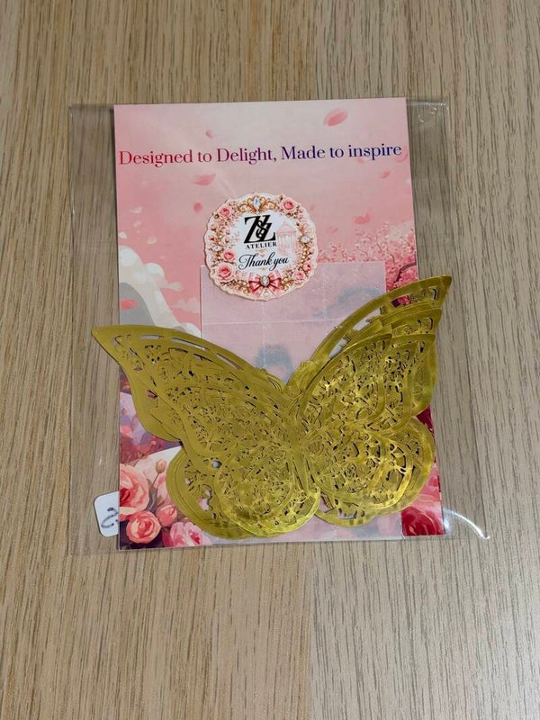 Gold Butterflies – 10 Pieces 🦋