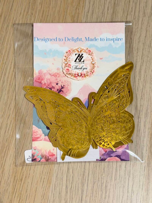 Gold Butterflies – 16 Pieces 🦋