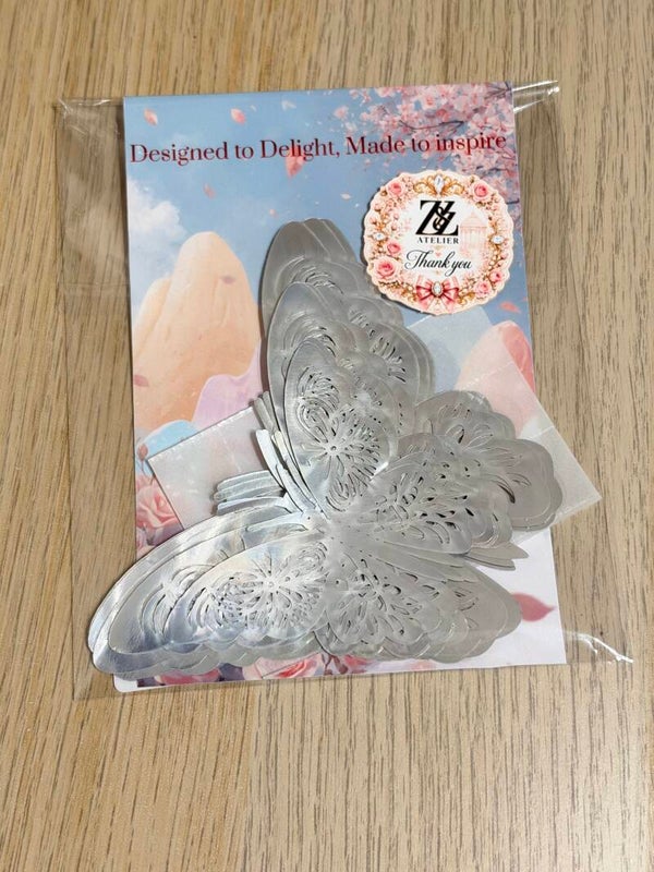 Silver Butterflies – 10 Pieces 🦋