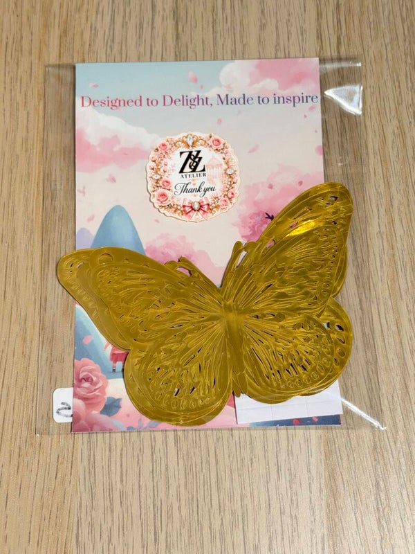 Gold Butterflies – 10 Pieces 🦋