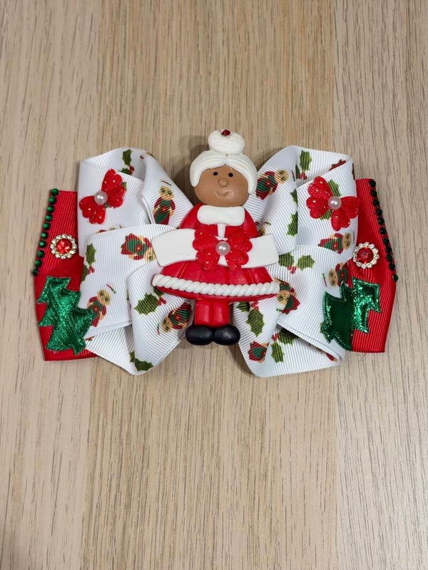 🎀 Mrs. Claus Christmas Bow ❤️🎄