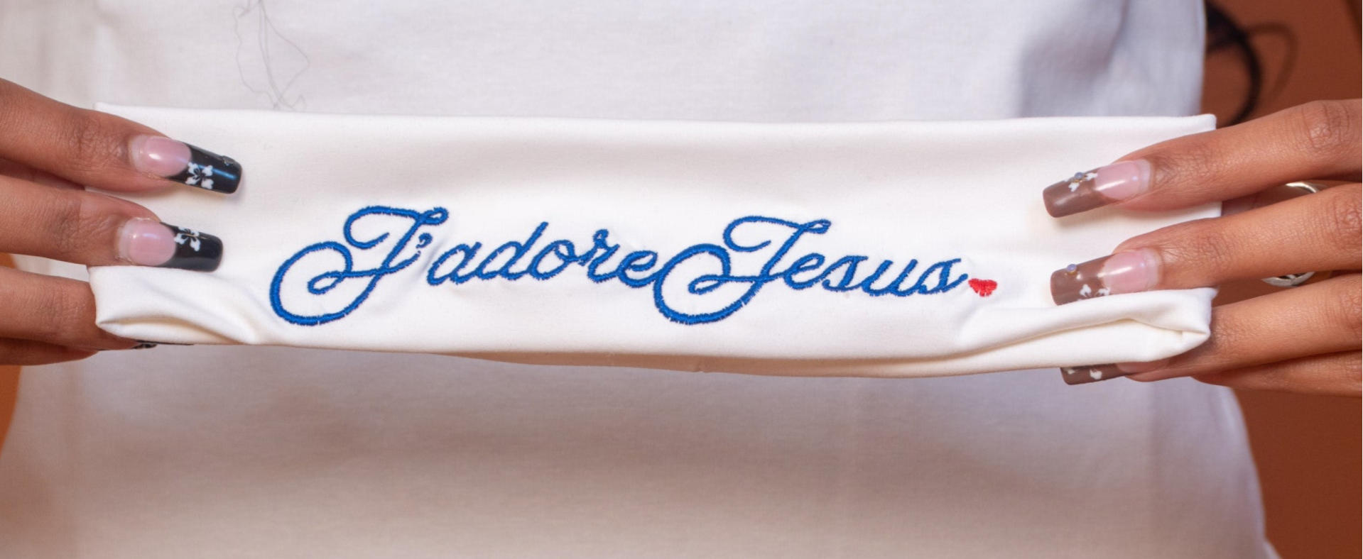 JJ Headband - White/Blue