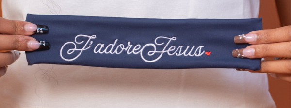 JJ Headband - Blue/White