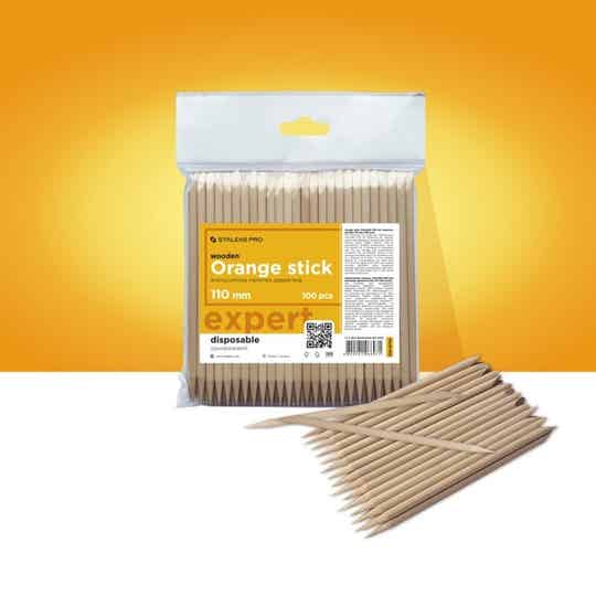 Staleks orange wood sticks (houten cuticle pusher) DOS-30/100