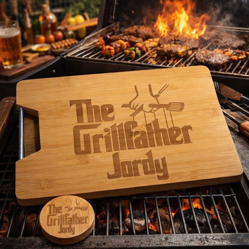Houten magnetische bieropener Grillfather
