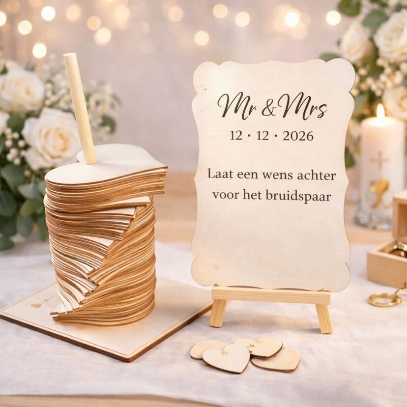 Hartvormig gastenboek