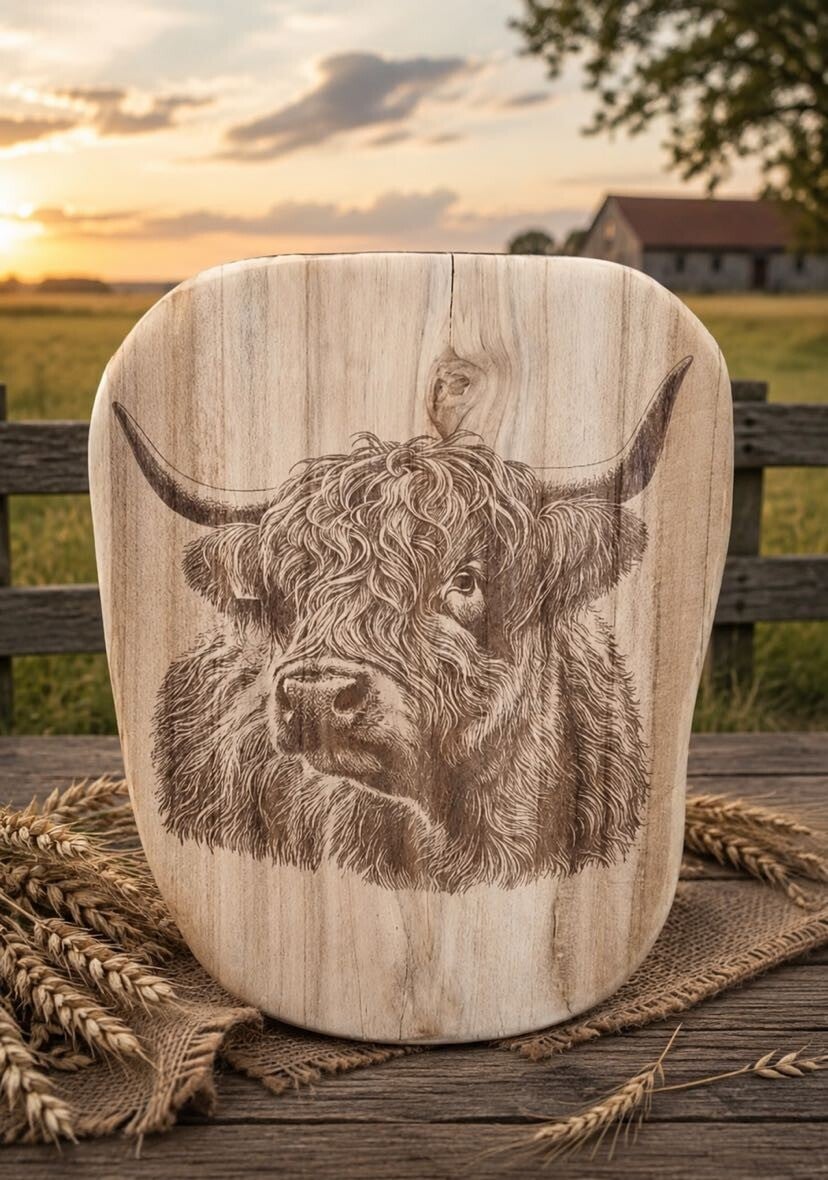 Teakhouten Decoratieve Schijf highlander