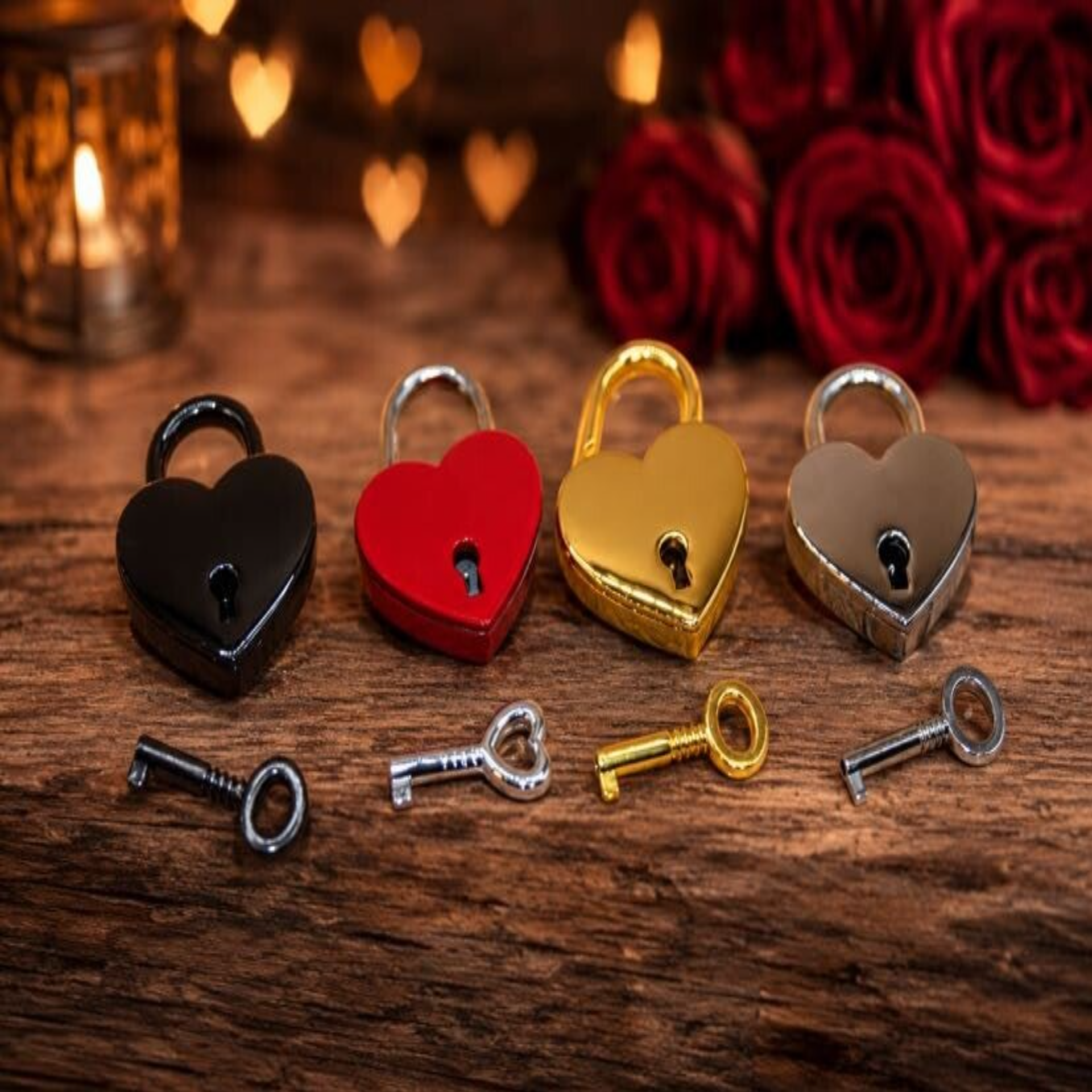 Gepersonaliseerd Hartvormig Liefdesslotje – Een Blijvend Symbool van Jullie Liefde