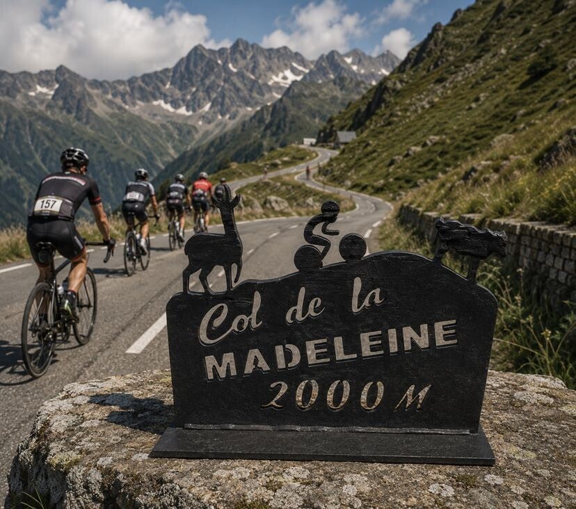 Col de la Madeleine fietser
