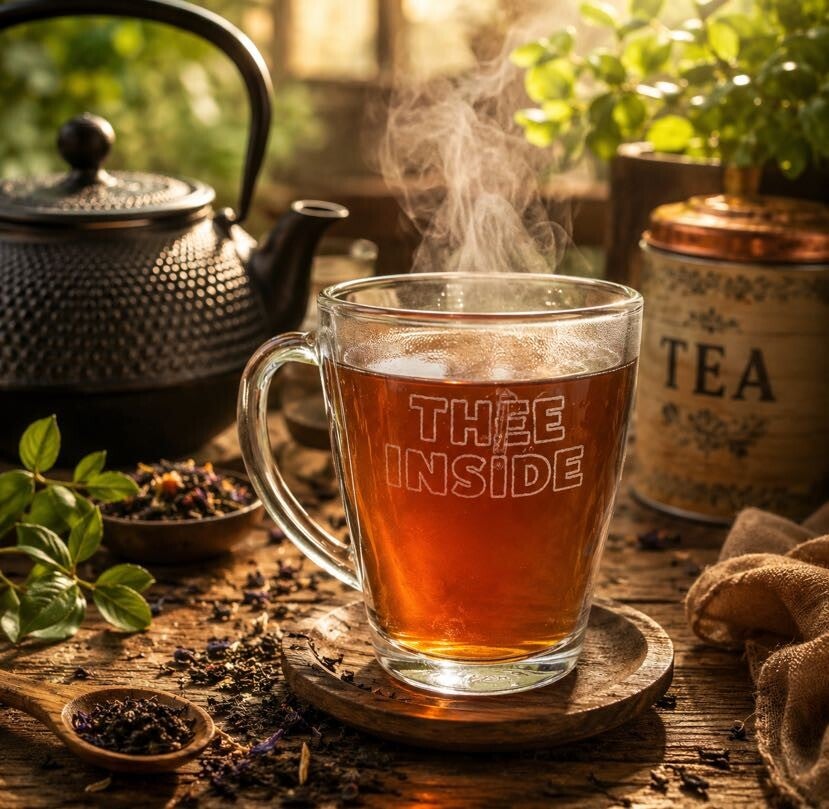 Gegraveerd Theeglas of Theebeker – Persoonlijk Cadeau voor TheeliefhebbersCadeaupakket 1