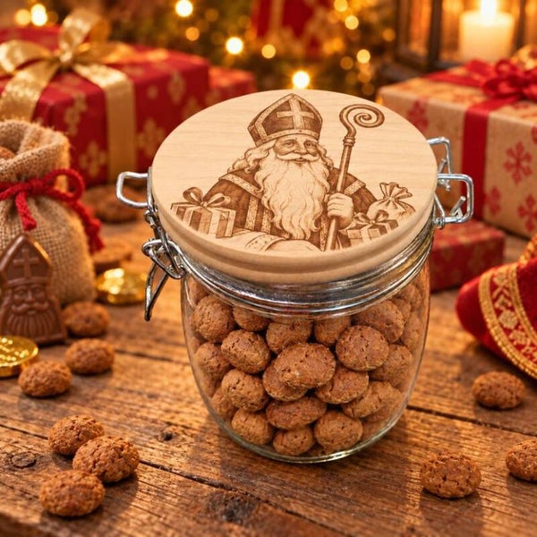 Sinterklaas Snoeppot met Afbeelding – Voor Pepernoten, Cadeau & Sintavond