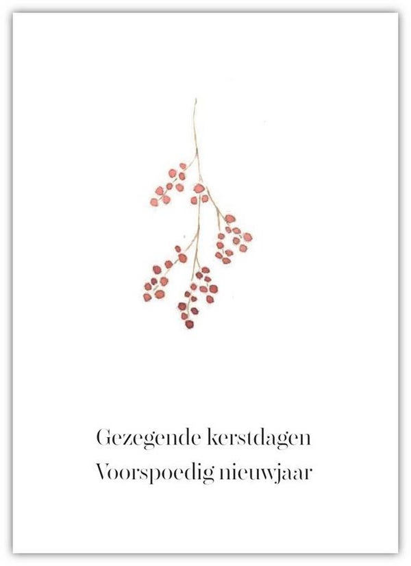 kerstkaarten - guirlande - gezegende kerstdagen