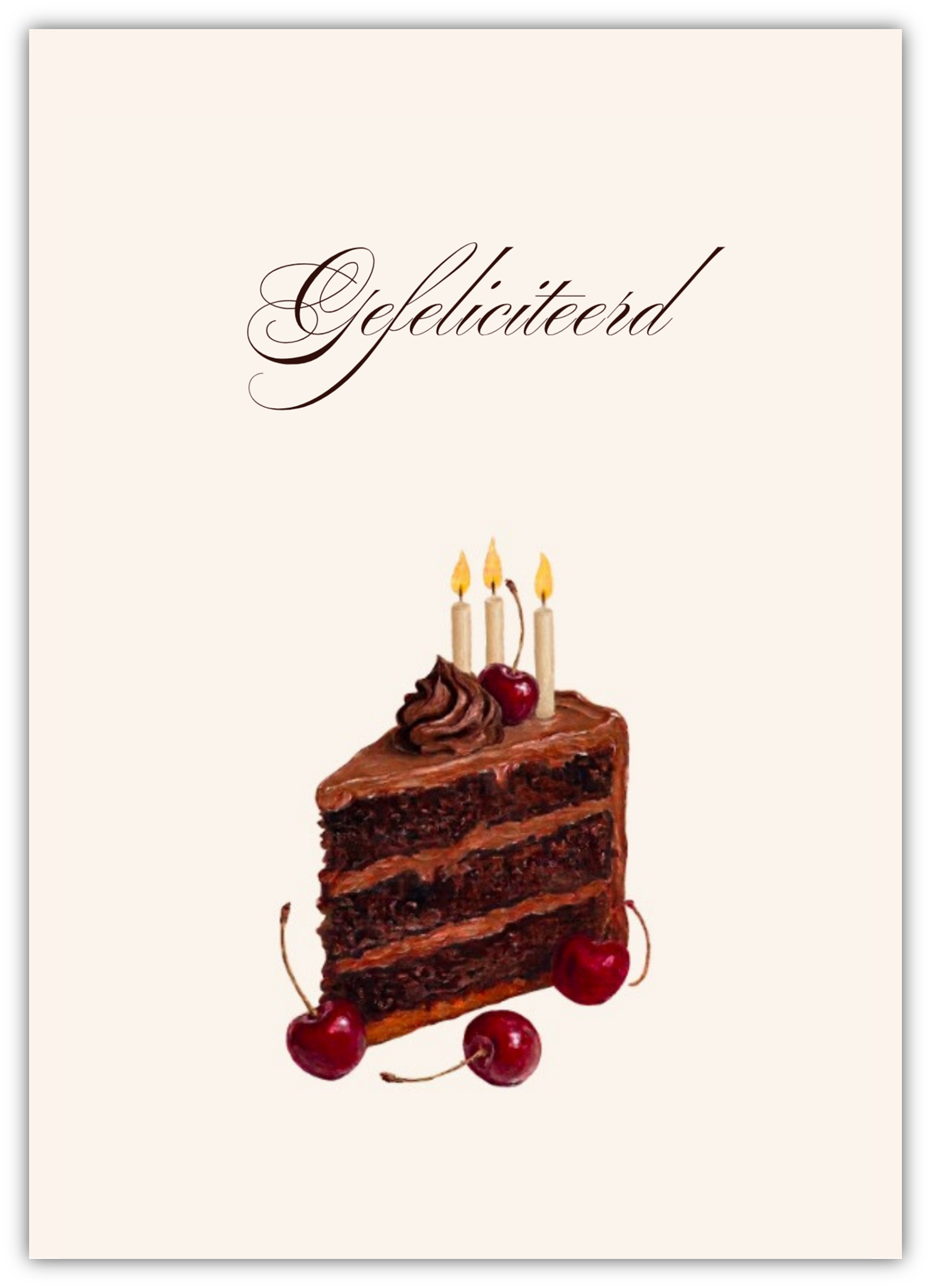 Gefeliciteerd - Chocolade Feest