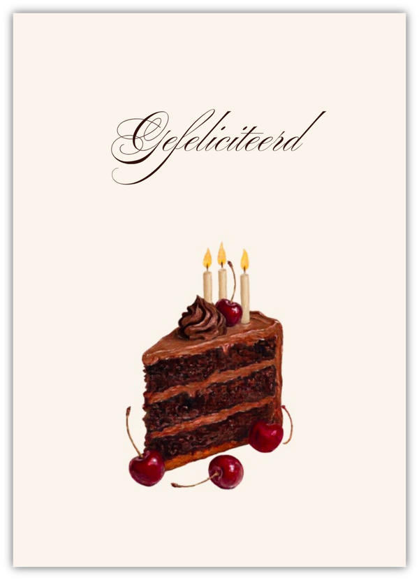 Gefeliciteerd - Chocolade Feest