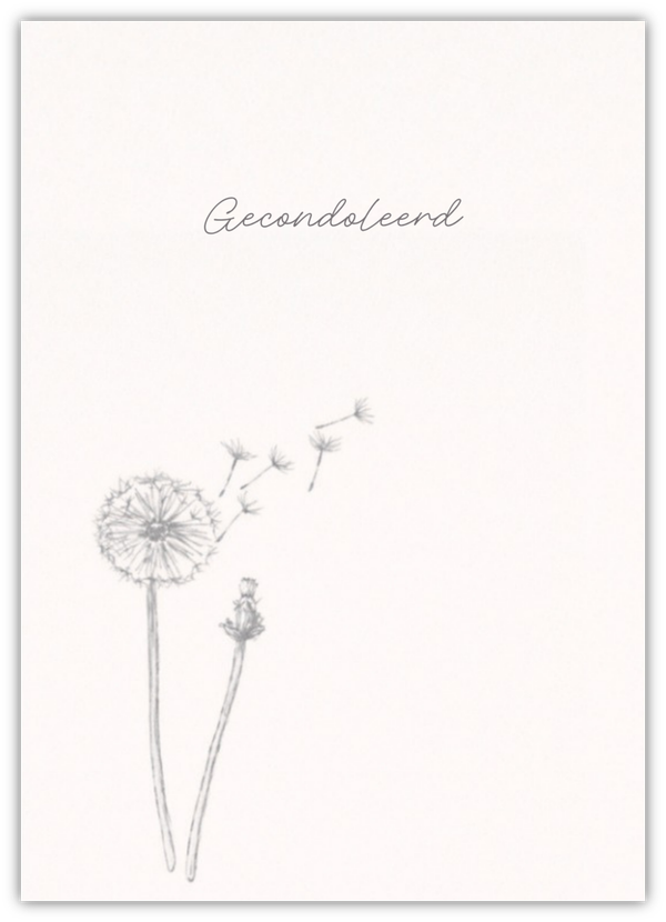 Gecondoleerd - Stille Blaasbloem