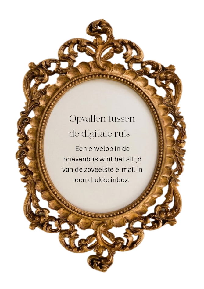 Een envelop in de brievenbus wint het altijd van de zoveelste e-mail in een drukke box