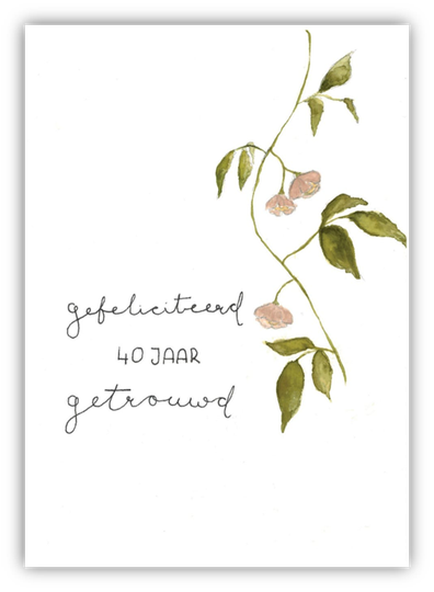 Huwelijk - hangende tak 40