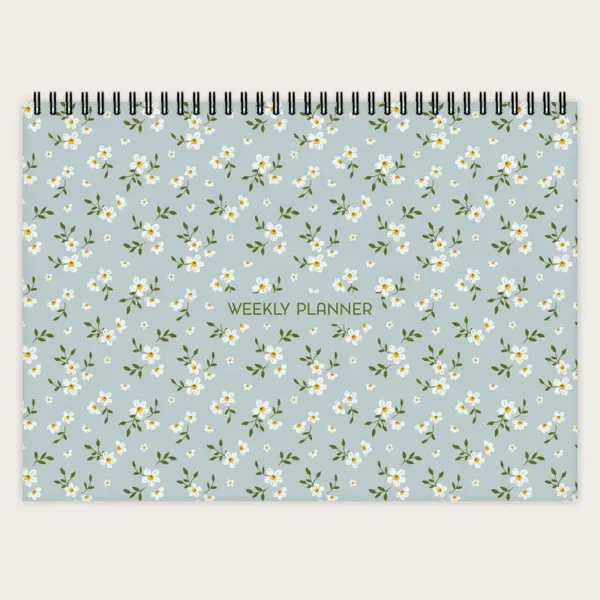 Weekplanner - Boho bloemenpatroon nr. 4 A4