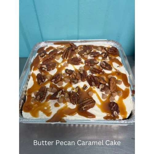 Butter Pecan Caramel Cake