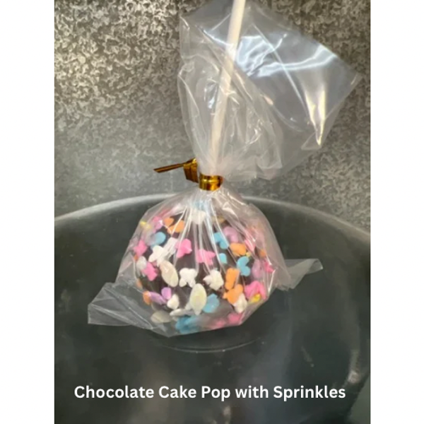 Chocolate Cake Pop with Sprinkles