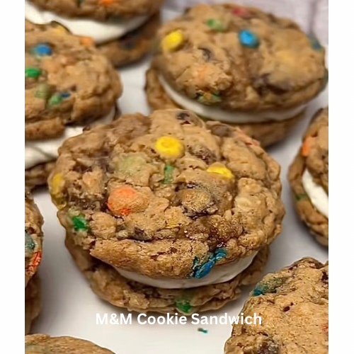 M&M Cookie Sandwich