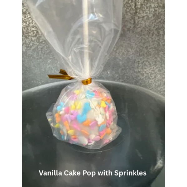 Vanilla Cake Pop with Sprinkles