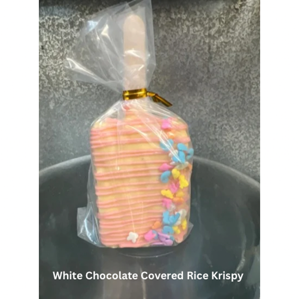 White Chocolate Rice Krispie Pop