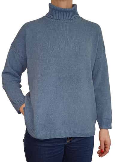 PULL OVER 100%CASHMERE Avio tg.unique