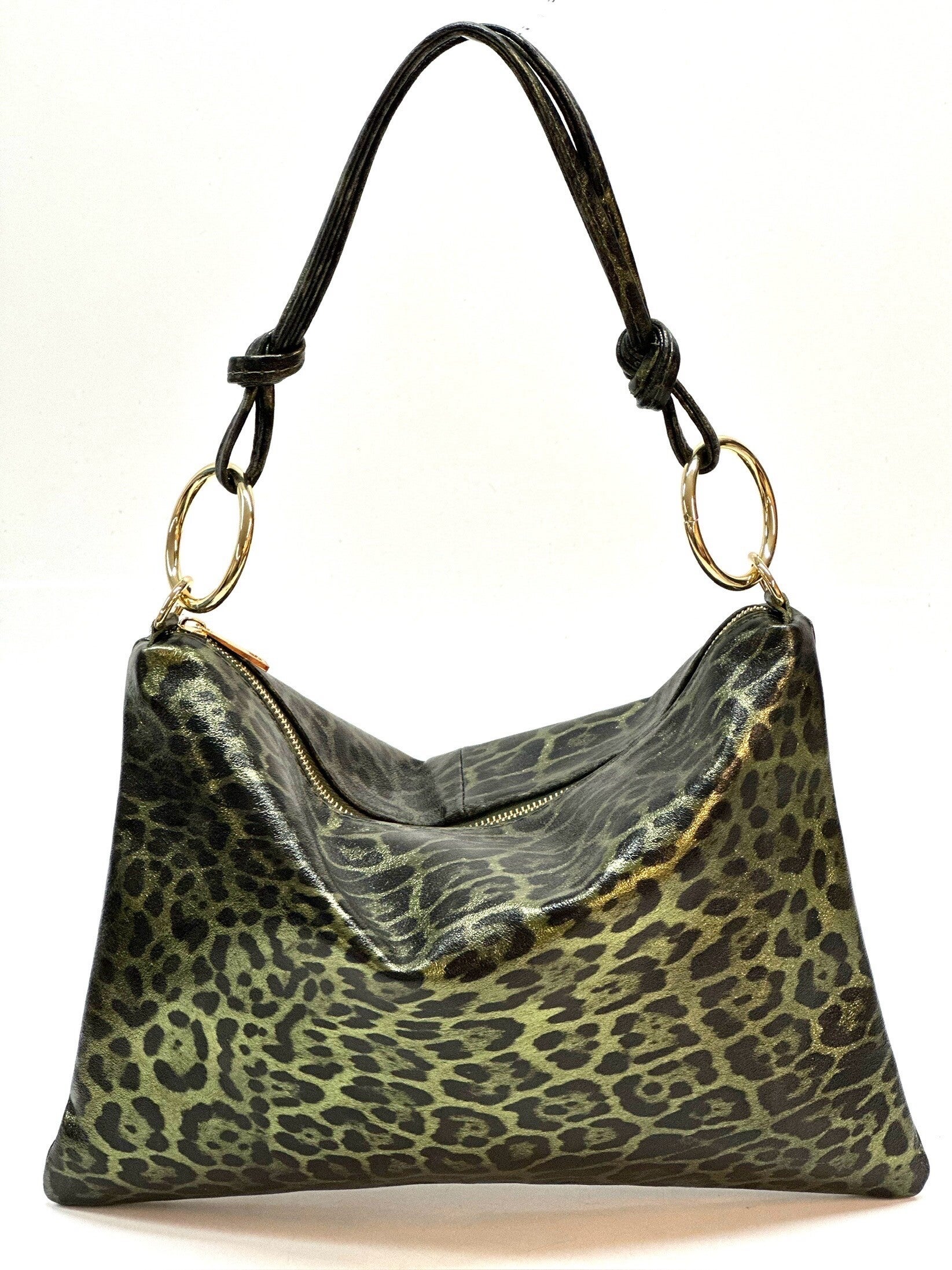 Sac en cuir léopard