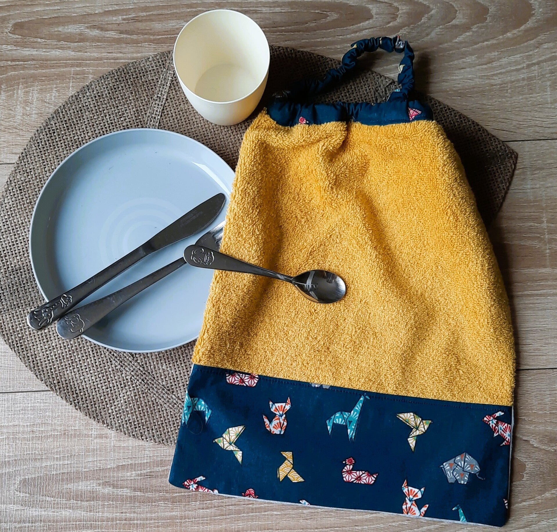 Serviette enfant élastique