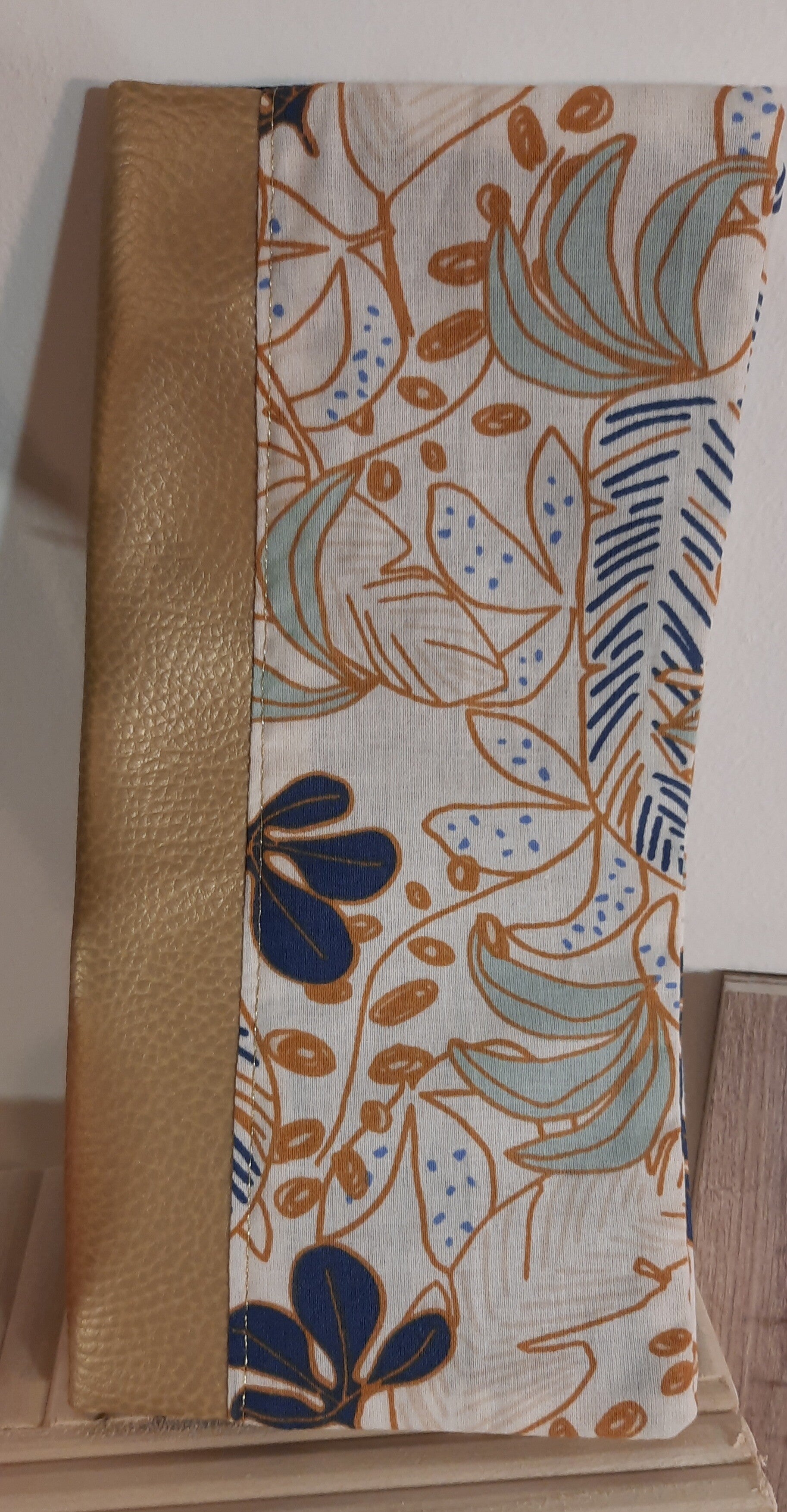 Protège livret de famille - Feuillage / doré