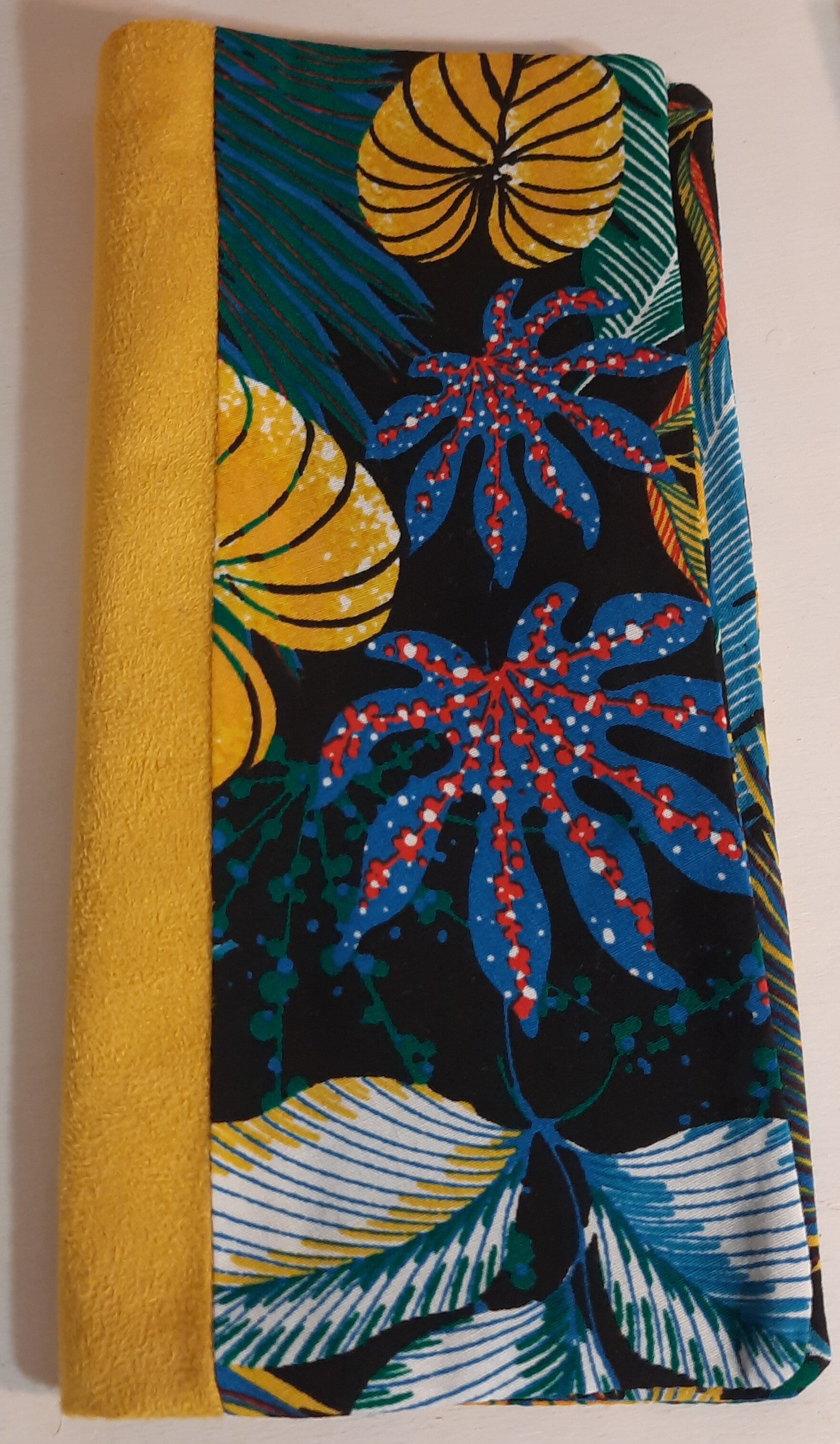 Protège livret de famille - feuillage - jaune