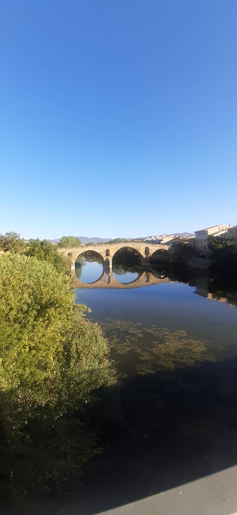 The Romanesque bridge at Puente la Reina, where historic Camino routes come together on the Camino Francés.