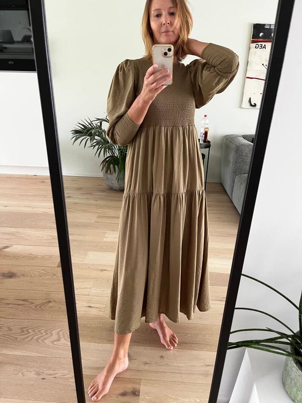 MoriannaGZ solid dress, olijfgroen