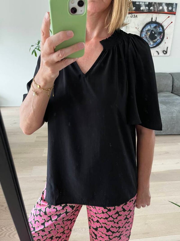Sunrise top, black