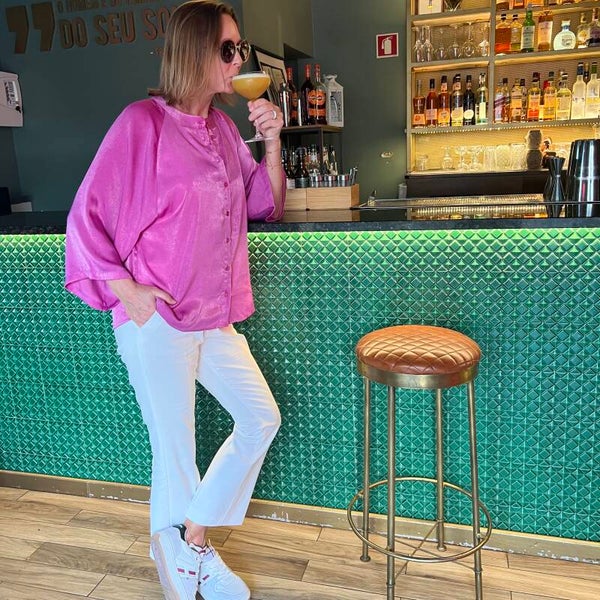 Tiana blouse, purple orchid