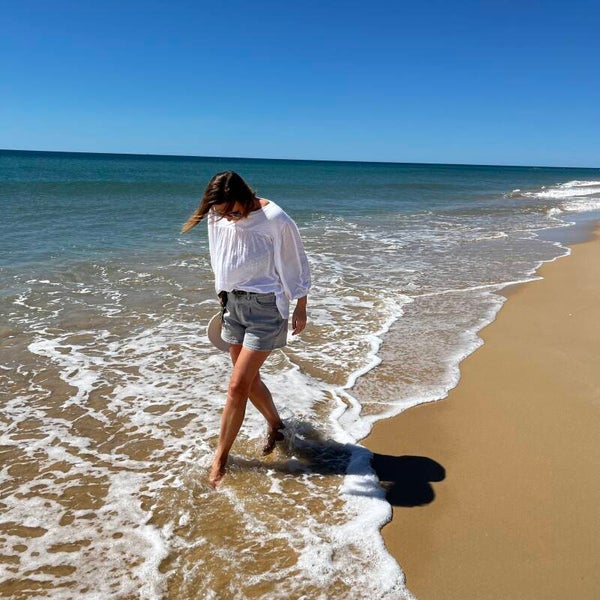 Camilla blouse, soft white