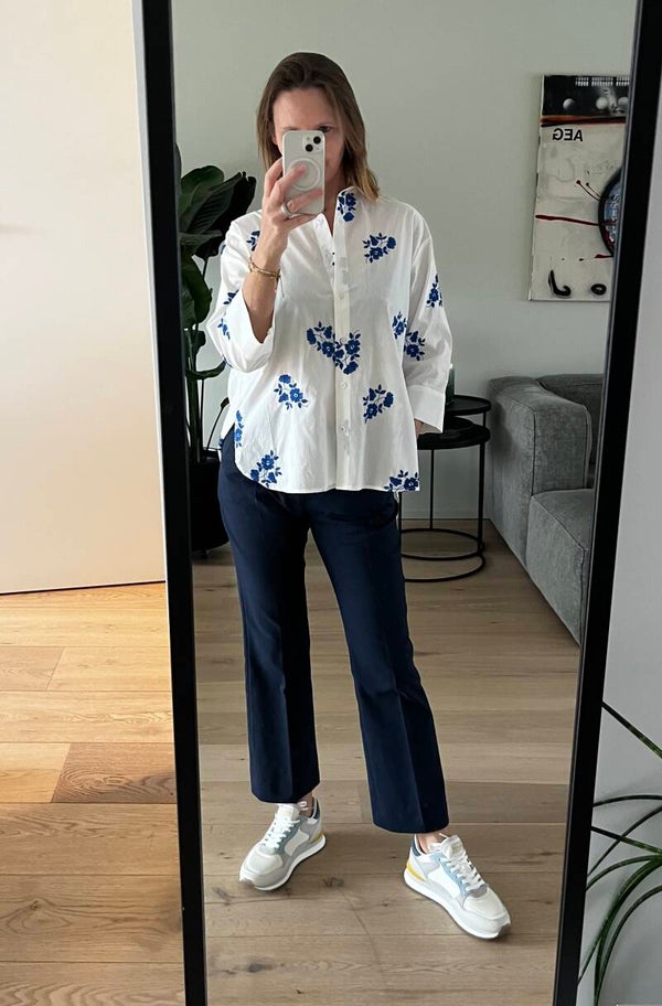 Isadora ankle pants, navy blue